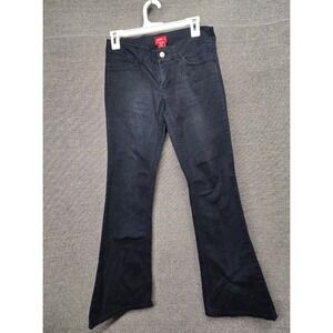 Genuine Dickies Black Flare Leg Stretch Pants Womens Size 7 Low Rise RN55219